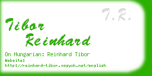 tibor reinhard business card